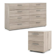 2 Piece Bedroom Set with 8 Drawer Dresser and 2 Drawer Nightstand in Truffle Fashion